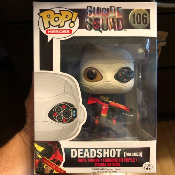 Funko POP! Heroes 106 Suicide Squad DEADSHOT Mask - Picture 1 of 9